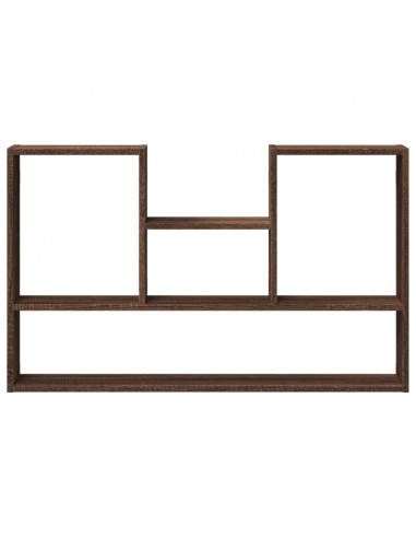Mensola a Muro Rovere Marrone 99x15x60 cm in Truciolato
