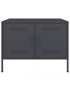 Tavolino Antracite 68x50x50,5 cm in Acciaio Laminato a Freddo 2