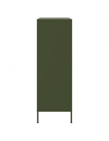 Credenza Verde Oliva 68x39x113 cm in Acciaio