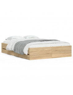 Giroletto Cassetti Rovere Sonoma 120x190 cm Legno Multistrato 2