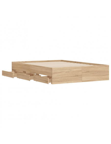Giroletto Cassetti Rovere Sonoma 120x190 cm Legno Multistrato