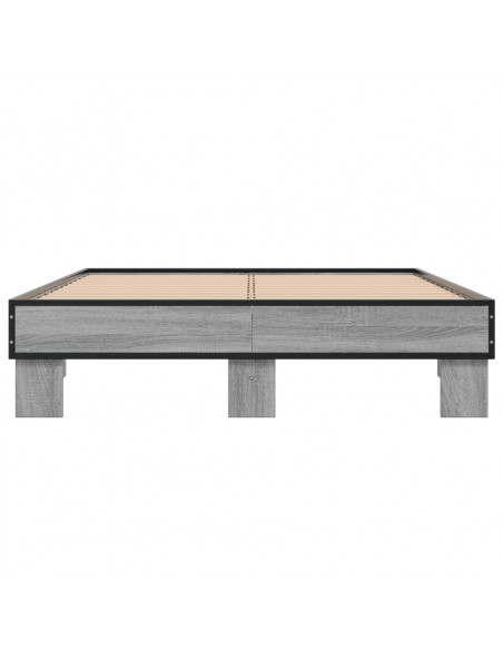 Giroletto Grigio Sonoma 120x190 cm in Legno Multistrato Metallo