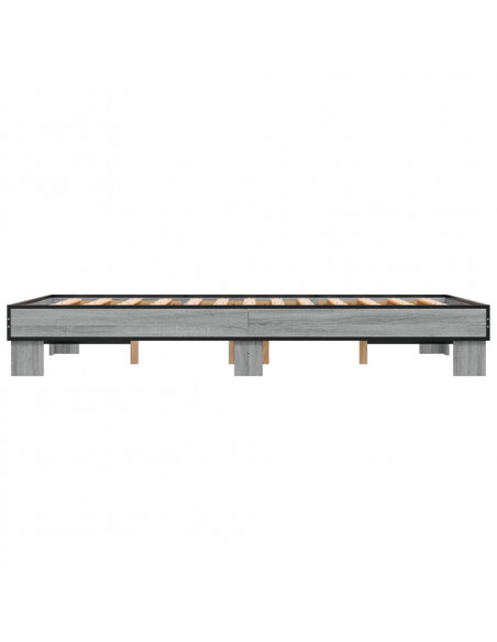 Giroletto Grigio Sonoma 120x190 cm in Legno Multistrato Metallo