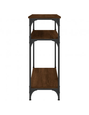 Tavolino Consolle Rovere Marrone 75x29x75 cm Legno Multistrato