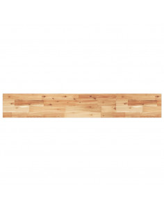 Ripiano a Parete 120x20x2cm Legno Massello Acacia Rifinito Olio 2