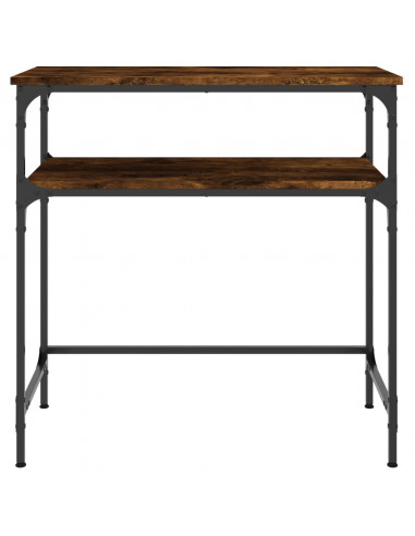 Tavolino Consolle Rovere Fumo 75x35,5x75cm in Legno Multistrato