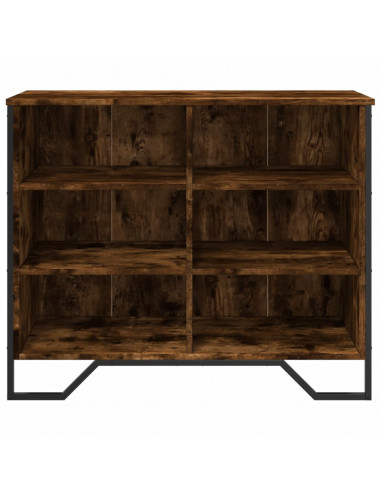 Credenza Rovere Fumo 91x35,5x74,5 cm in Legno Multistrato