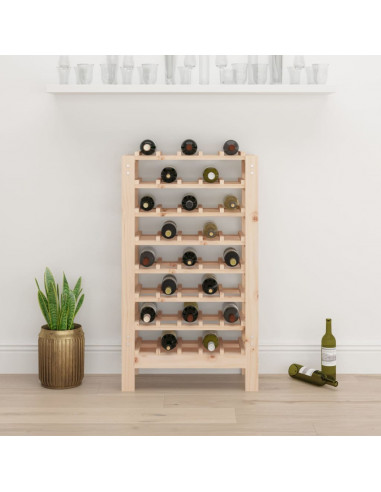 Portavini 61,5x30x107,5 cm in Legno Massello di Pino