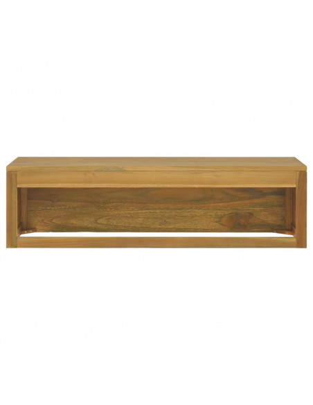 Mobile da Bagno a Parete 110x45x30 cm in Legno Massello di Teak