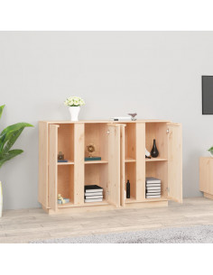 Credenza 120x35x80 cm in Legno Massello di Pino 2