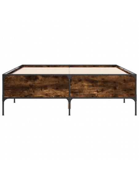 Giroletto Rovere Fumo 160x200 cm in Legno Multistrato Metallo