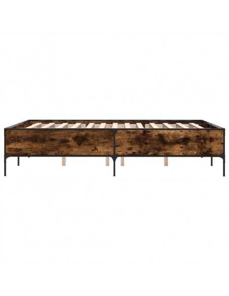 Giroletto Rovere Fumo 160x200 cm in Legno Multistrato Metallo