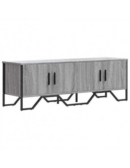 Mobile Porta TV Grigio Sonoma 122x34x41cm in Legno Multistrato