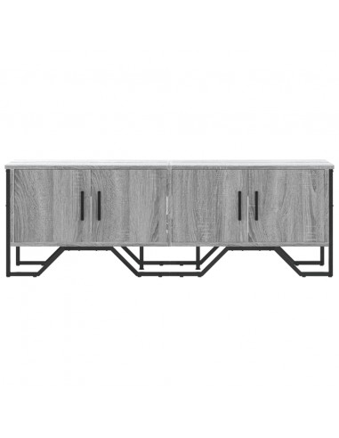 Mobile Porta TV Grigio Sonoma 122x34x41cm in Legno Multistrato