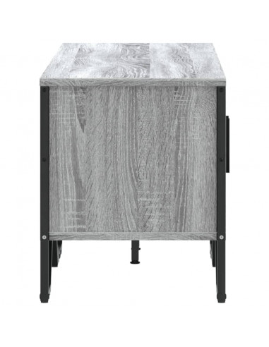 Mobile Porta TV Grigio Sonoma 122x34x41cm in Legno Multistrato