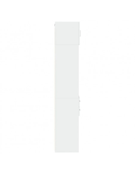 Mobile Sottile Bianco 30x42,5x225 cm in Truciolato