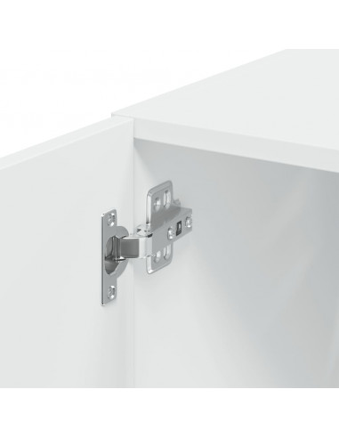 Mobile Sottile Bianco 30x42,5x225 cm in Truciolato