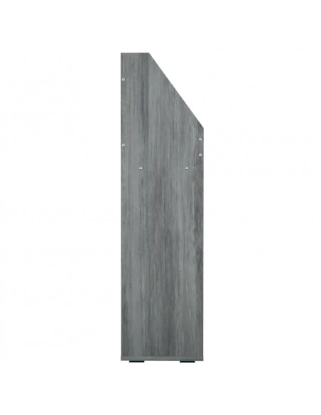 Portariviste Bambini Grigio Cemento 71x30x114 cm Multistrato