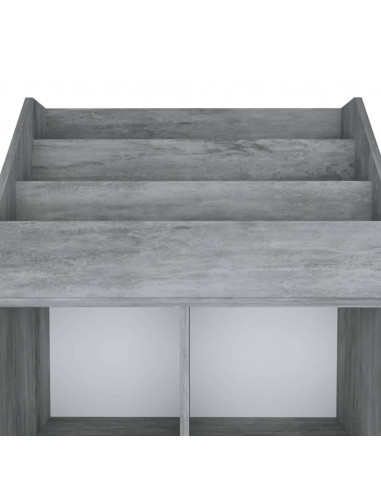 Portariviste Bambini Grigio Cemento 71x30x114 cm Multistrato