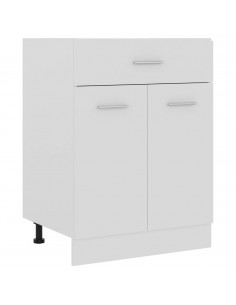 Armadio Inferiore con Cassetto Bianco 60x46x81,5 cm Multistrato 2