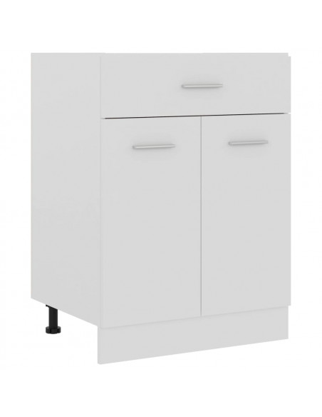 Armadio Inferiore con Cassetto Bianco 60x46x81,5 cm Multistrato