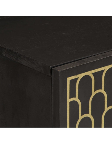 Credenza 90x33x75 cm in Legno Massello di Mango