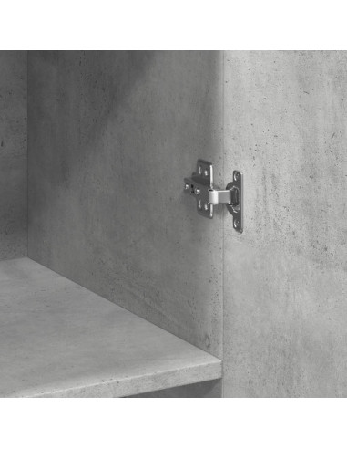 Armadietto Grigio Cemento 70x42,5x225 cm in Legno Multistrato