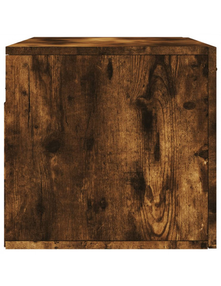 Mobile a Parete Rovere Fumo 80x36,5x35 cm in Legno Multistrato