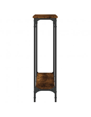 Tavolino Consolle Rovere Fumo 100x22,5x75cm Legno Multistrato