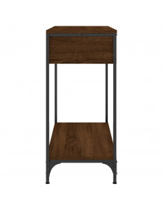 Tavolino Consolle Rovere Marrone 75x34,5x75cm Legno Multistrato 2