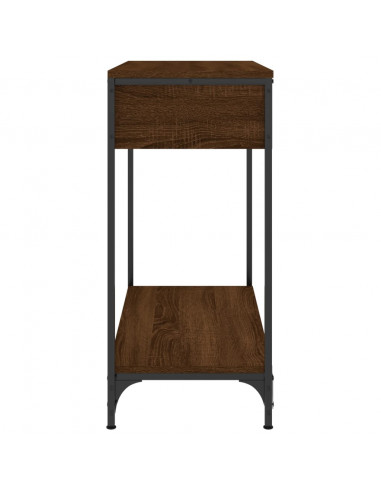 Tavolino Consolle Rovere Marrone 75x34,5x75cm Legno Multistrato