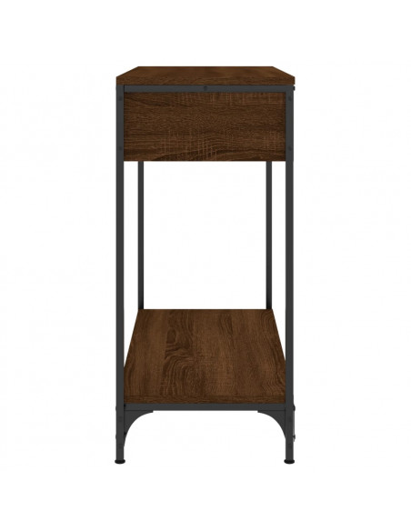 Tavolino Consolle Rovere Marrone 75x34,5x75cm Legno Multistrato