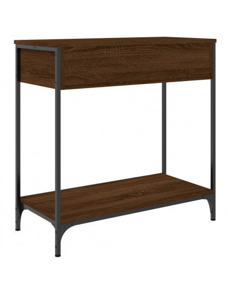 Tavolino Consolle Rovere Marrone 75x34,5x75cm Legno Multistrato
