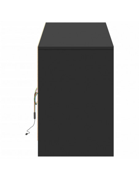 Mobile Porta TV con LED Nero 180x34x50cm in Truciolato