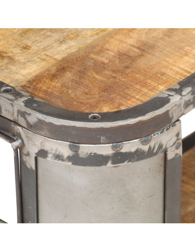 Mobile Porta TV 90x30x40 cm in Legno Massello di Mango