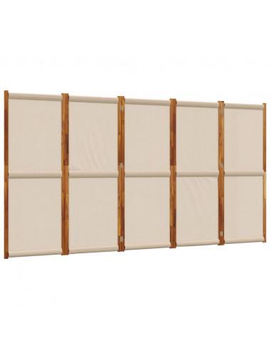 Divisorio a 5 Pannelli Tortora 350x180 cm