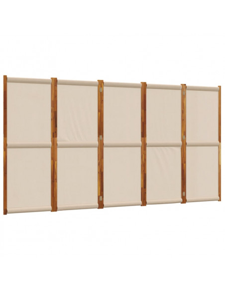 Divisorio a 5 Pannelli Tortora 350x180 cm