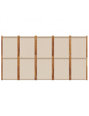 Divisorio a 5 Pannelli Tortora 350x180 cm