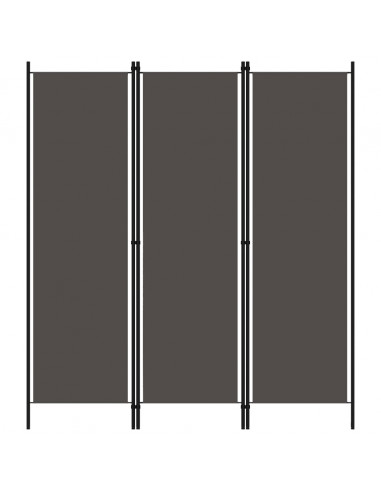 Paravento a 3 Pannelli Antracite 150x180 cm
