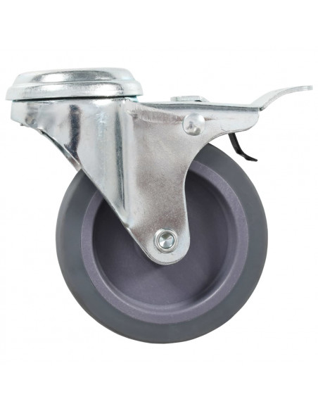 Ruote Girevoli con Foro per Bulloni 8 pz 75 mm