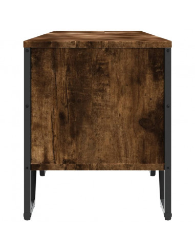 Mobile Porta TV Rovere Fumo 180x34x41 cm in Legno Multistrato