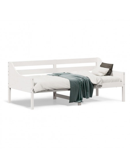 Dormeuse Bianca 90x190 cm in Legno Massello di Pino