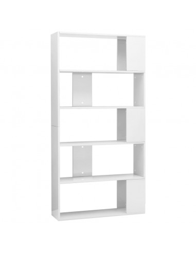 Libreria/Divisorio Bianco Lucido 80x24x159 cm