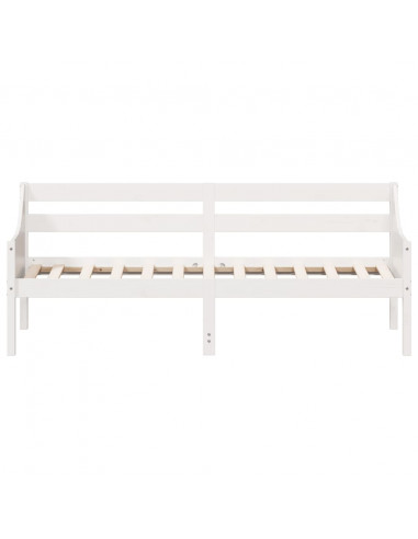 Dormeuse Bianca 90x190 cm in Legno Massello di Pino