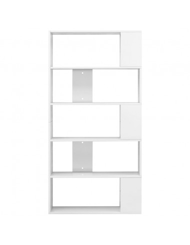 Libreria/Divisorio Bianco Lucido 80x24x159 cm