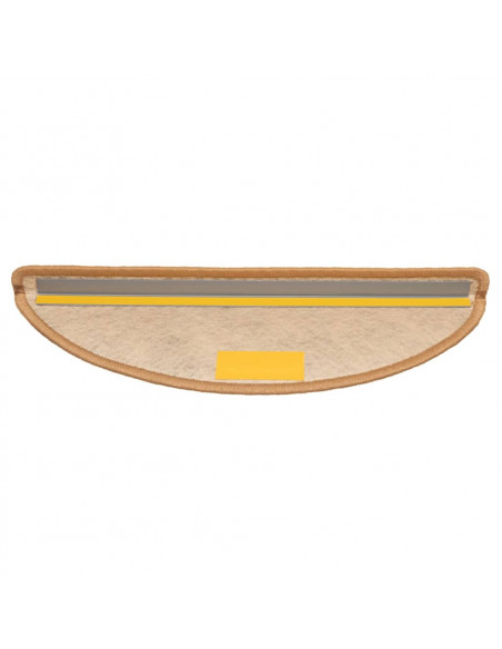 Tappeti Autoadesivi Scale Aspetto Sisal 15 pz 56x17x3 cm