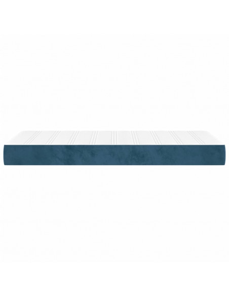 Materasso a Molle Blu Scuro 80x220x20 cm in Velluto