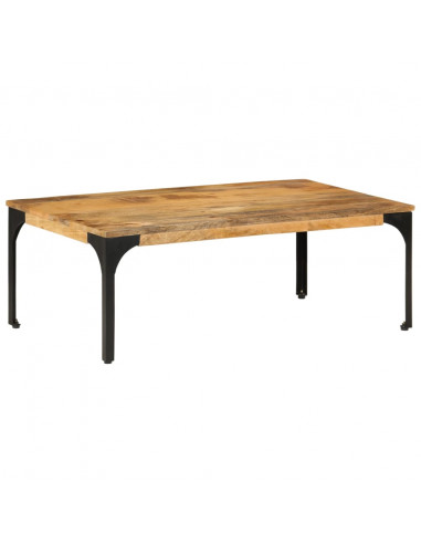 Tavolino da Salotto 100x55x35 cm in Legno Massello di Mango