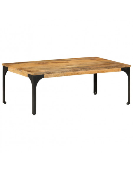 Tavolino da Salotto 100x55x35 cm in Legno Massello di Mango