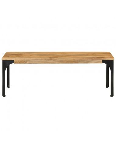 Tavolino da Salotto 100x55x35 cm in Legno Massello di Mango